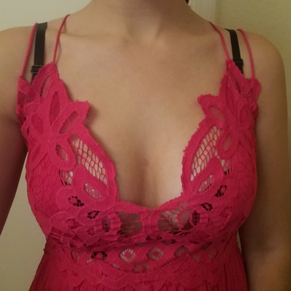 ⭐ONE LEFT⭐ Free People Fushia Adella Dress - Picture 9 of 10